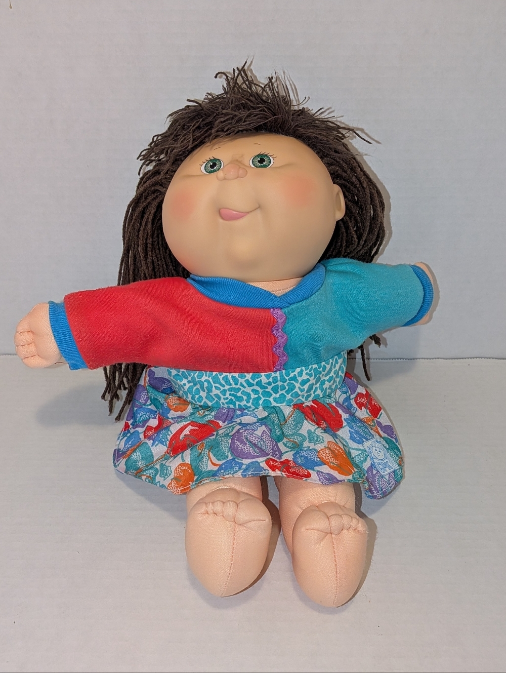 Cabbage Patch Kids CPK Pretty Crimp N Curl Vintage 1991 Hasbro Doll Green Eyes